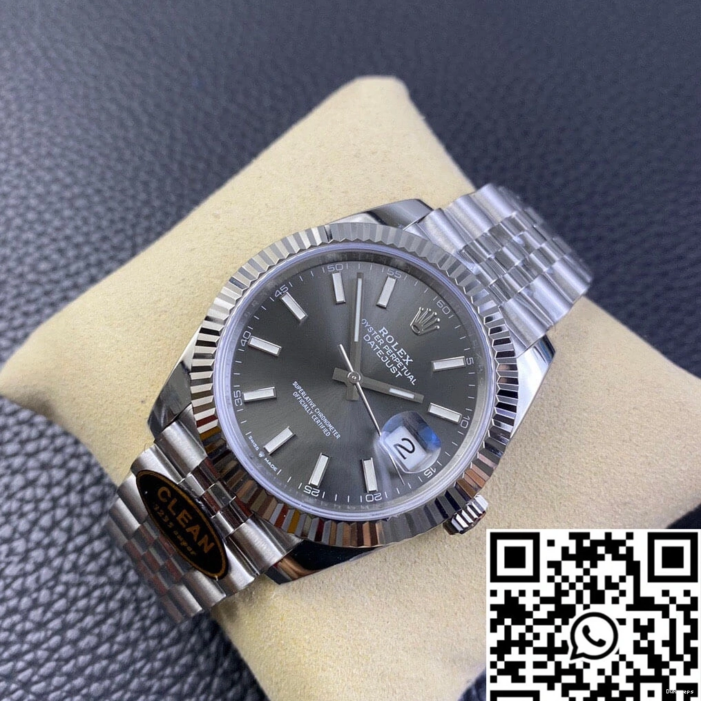 WaterResistant Dial Steel Grey Rolex Clean 848 M126334-0014 Datejust Factory 904L Stainless 0731
